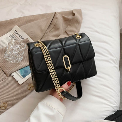 Shoulder Bag Women Leather Pu Quilted Bag