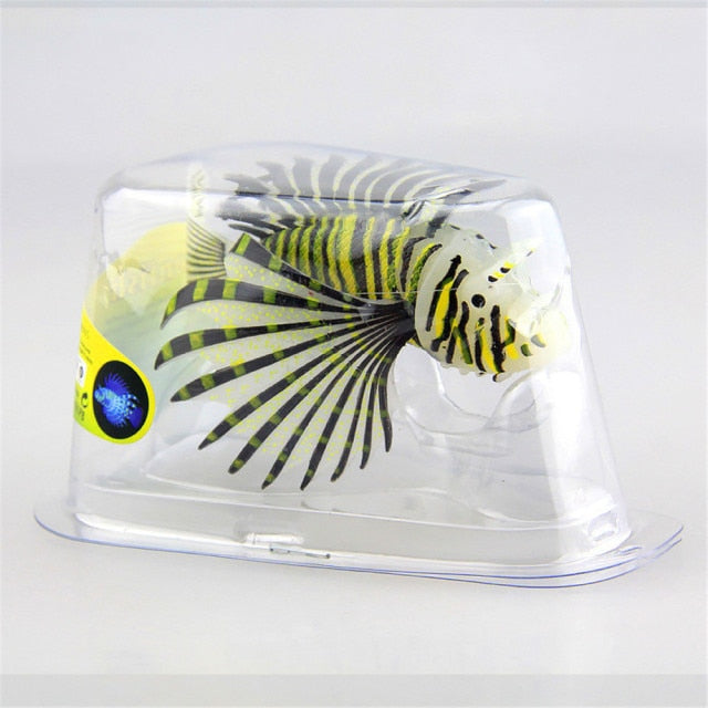 Aquarium Artificial Luminous Lionfish Fish Tank