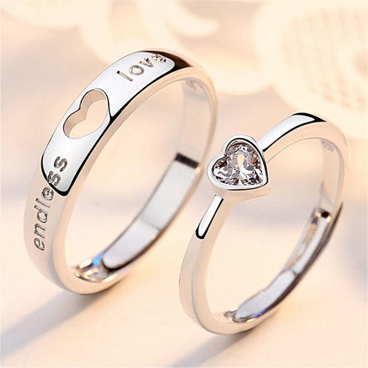 Heart Matching Couple Ring