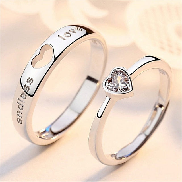 Heart Matching Couple Ring