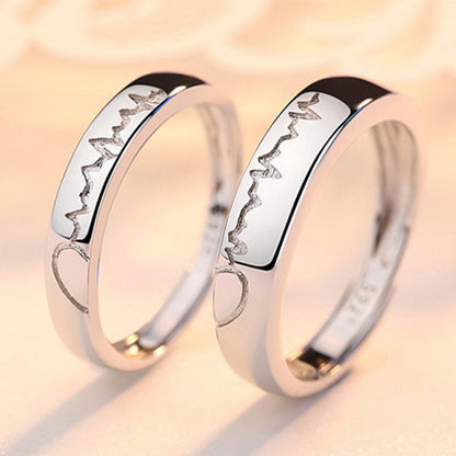 Heart Matching Couple Ring