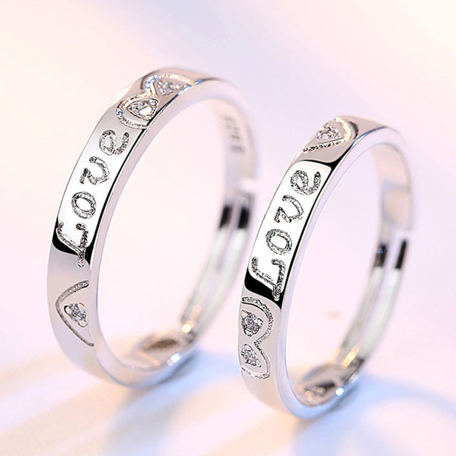 Heart Matching Couple Ring