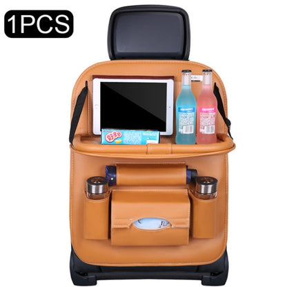 Car Seat Back Organizer Pu Leather Pad Bag