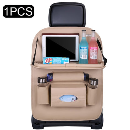 Car Seat Back Organizer Pu Leather Pad Bag