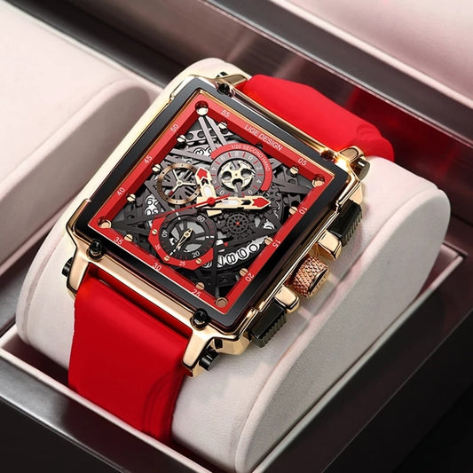 Top Brand Luxury Hollow Square Sport Watch