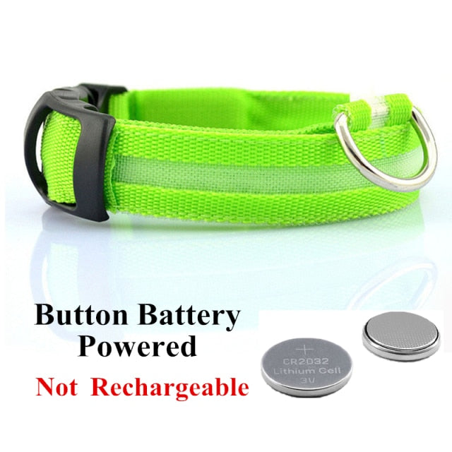 LED Glowing Dog Collar Rechargeable Luminous Collar