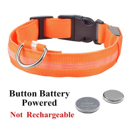 LED Glowing Dog Collar Rechargeable Luminous Collar