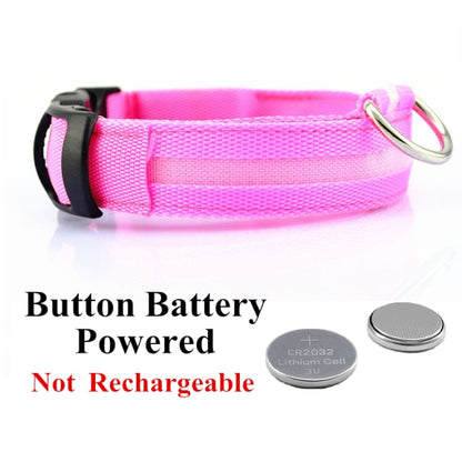 LED Glowing Dog Collar Rechargeable Luminous Collar