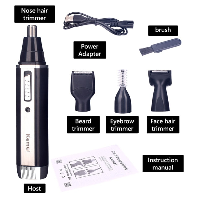 Rechargeable Electric Nose Ear Hair Trimmer Painless