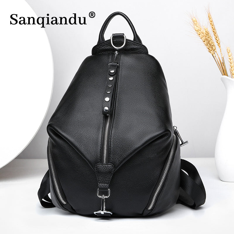 Anti-theft Backpacks 100% Genuine Leather