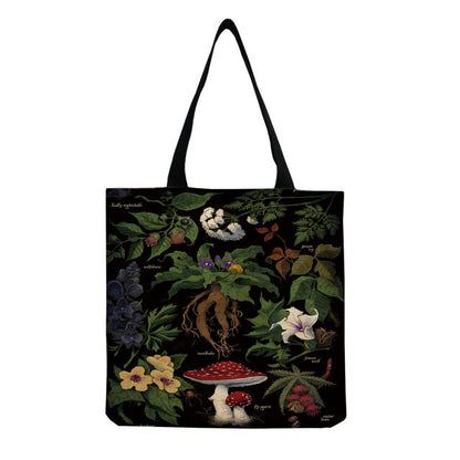 Bright Colors Cartoon Mushroom Printed Bag