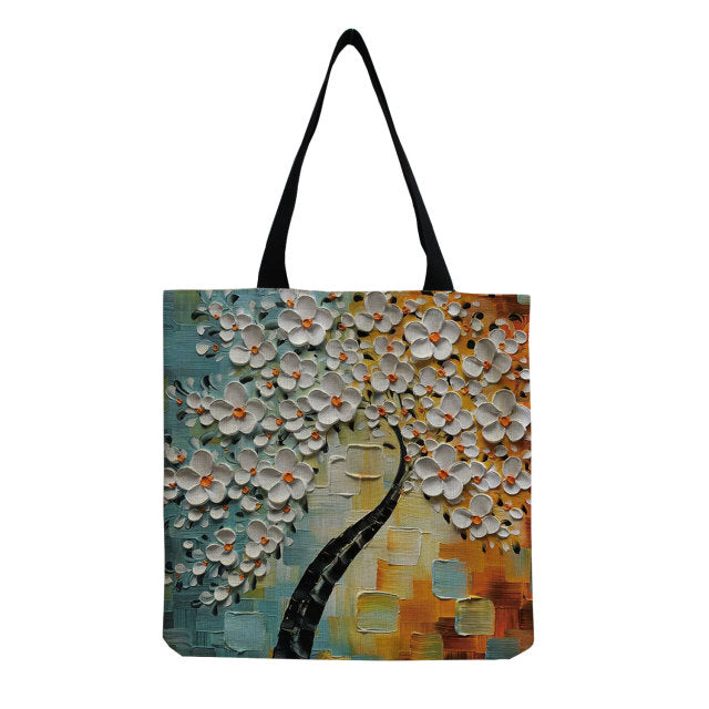 Bright Colors Cartoon Mushroom Printed Bag