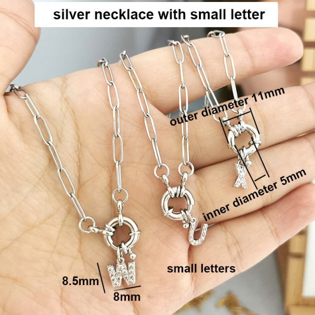 Initial Charm A-Z Letters Necklace