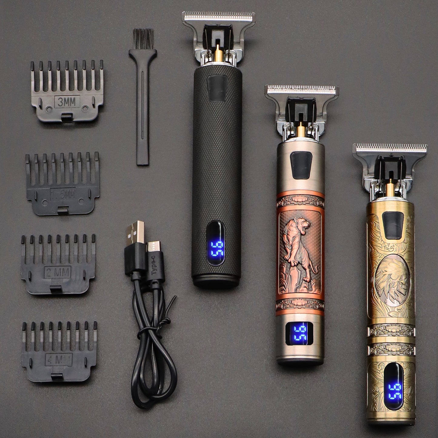 Professional Hair Clipper Electric Rechargeable