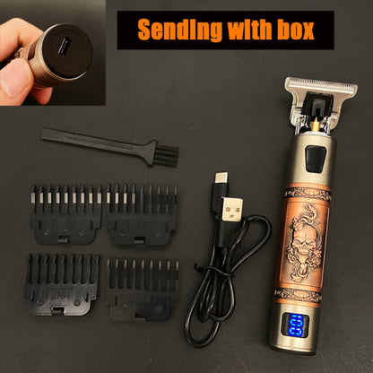 Professional Hair Clipper Electric Rechargeable