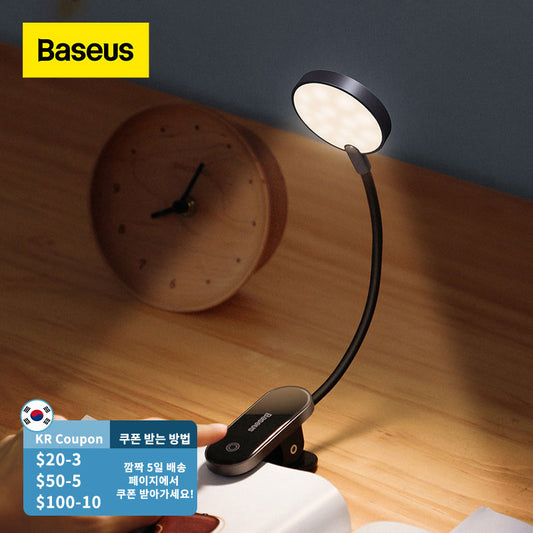 Baseus Book Light USB Led Rechargeable Mini Clip-On Desk