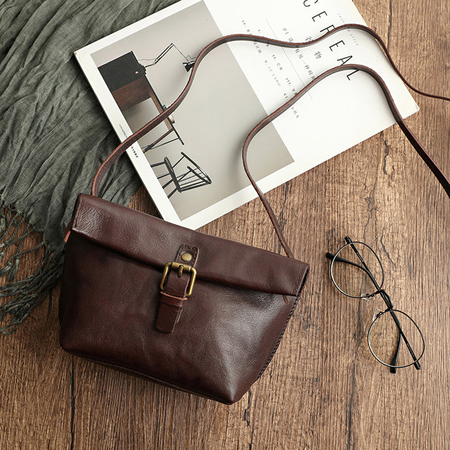 Soft Genuine Leather Women Messenger Bag