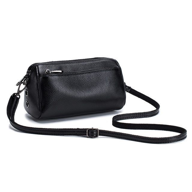 Soft Genuine Leather Women Messenger Bag