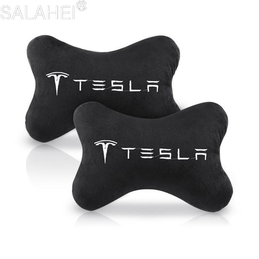 2pc Car Neck Pillows Head Protector Car Headrest