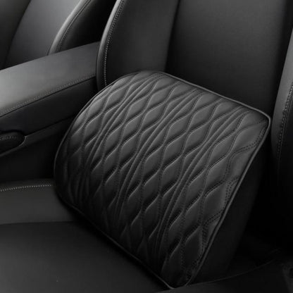 Car Headrest Pillow Leather Embroidered Seat