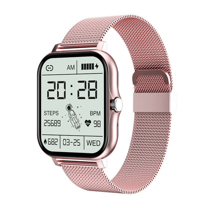 Smartwatch Full Touch Square Screen Heart Rate Monitor Fitness Tracker