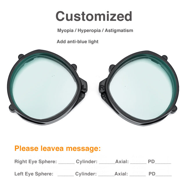 Myopia Lens Magnetic Eyeglass Anti Blue Glasses Frame