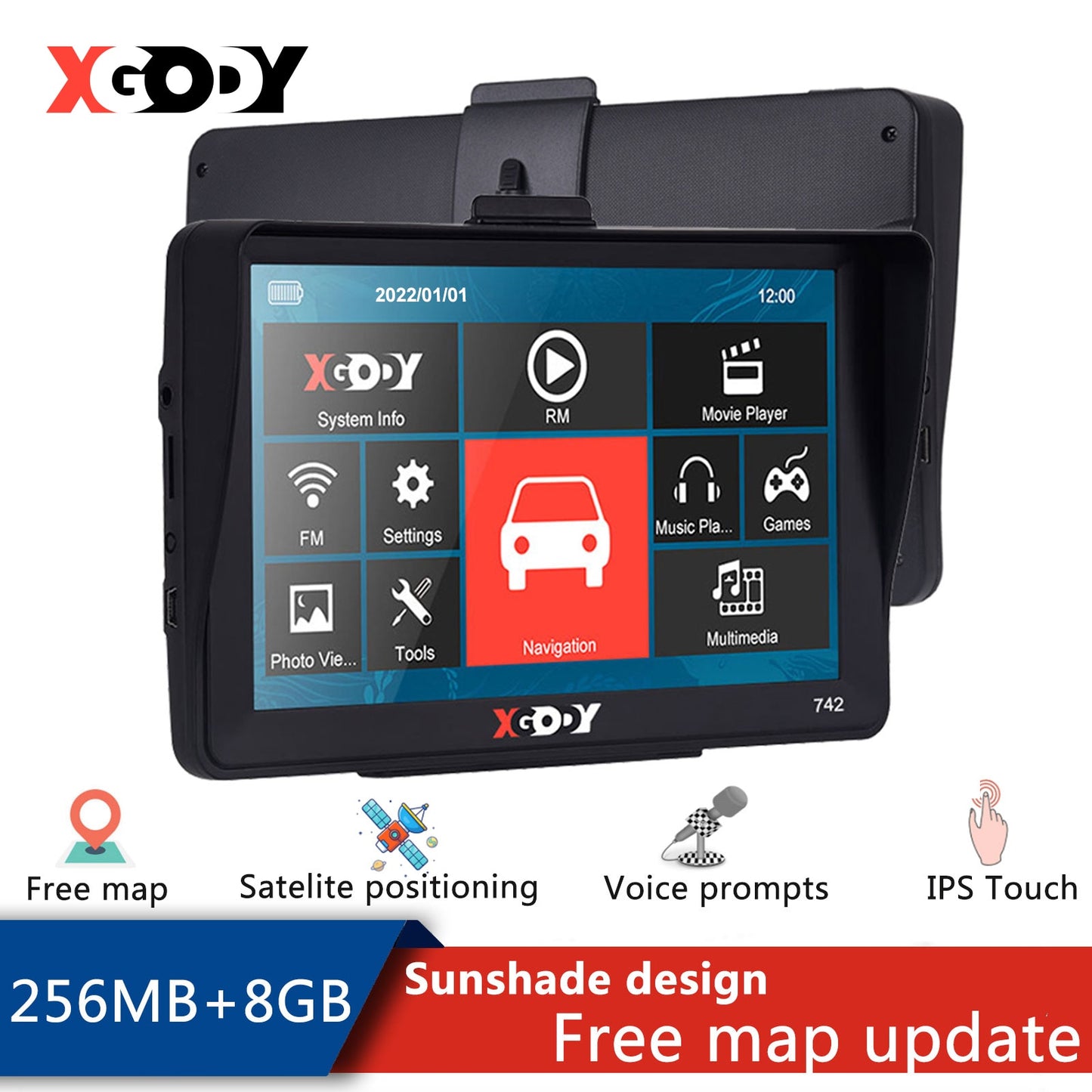 Car GPS Navigation 7 Inch Truck Car