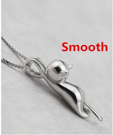 Silver Color Necklaces Cat