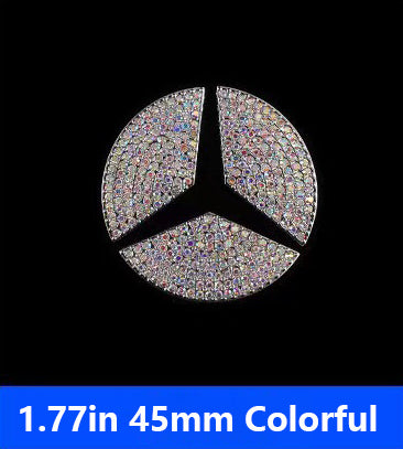 Car Steering Wheel Crystal Emblem Diamond Sticker