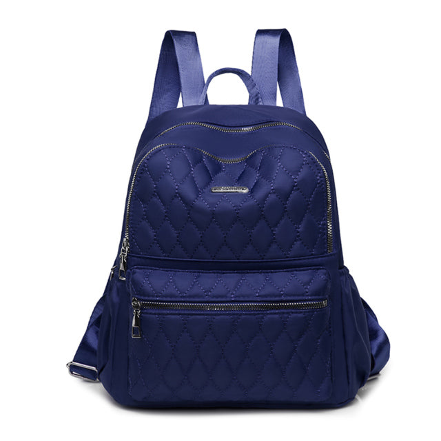 Casual Oxford Cloth Backpack Female Shoulder School Bookbag