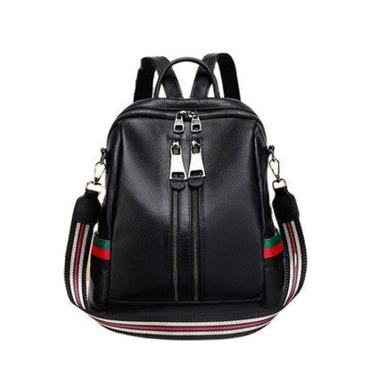 Luxury designer Black Genuine Leather