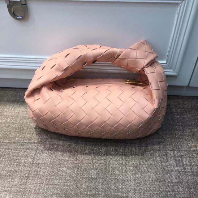 Cow Split Leather Knot Bag Weave