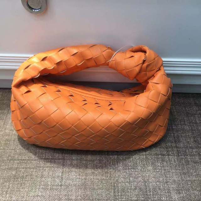 Cow Split Leather Knot Bag Weave