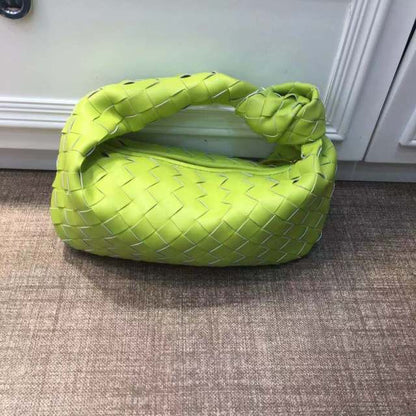 Cow Split Leather Knot Bag Weave