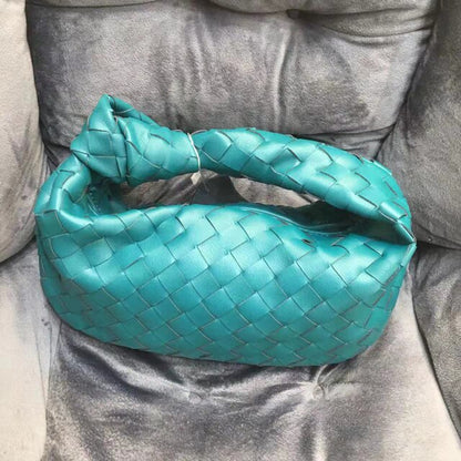 Cow Split Leather Knot Bag Weave