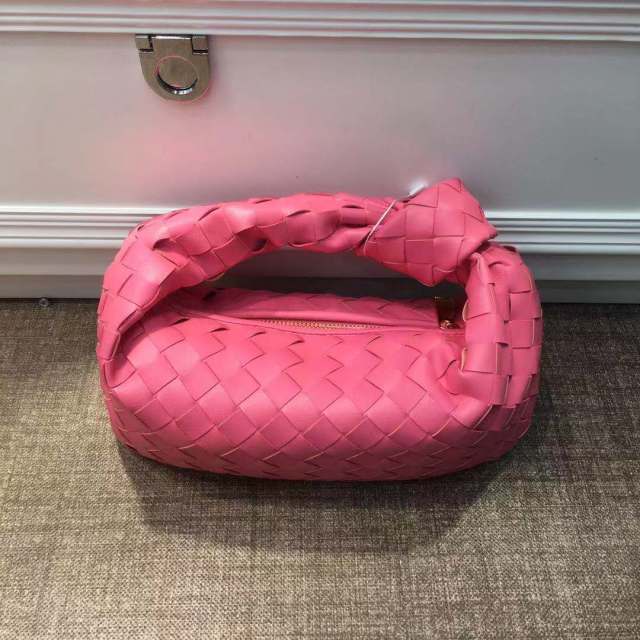 Cow Split Leather Knot Bag Weave