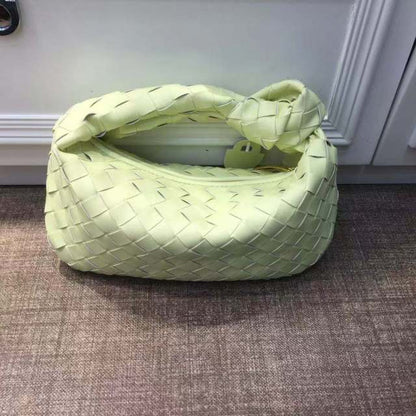 Cow Split Leather Knot Bag Weave