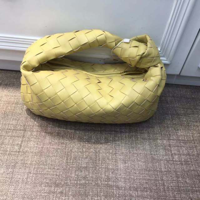 Cow Split Leather Knot Bag Weave