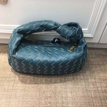 Cow Split Leather Knot Bag Weave