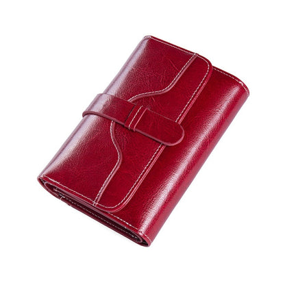 Genuine Leather Wallet Long