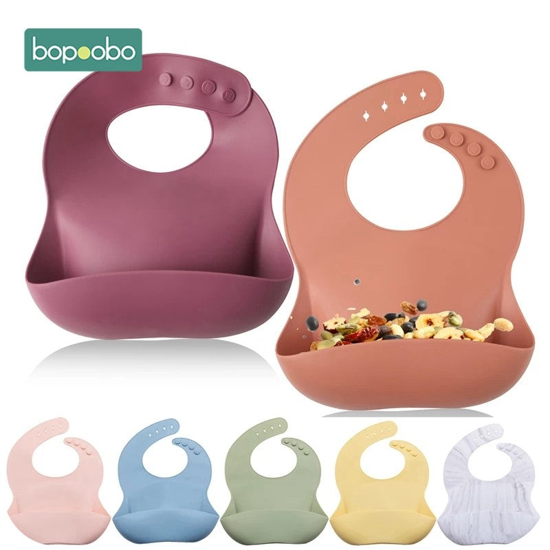 Bopoobo Baby Bib Adjustable Animal Picture Waterproof