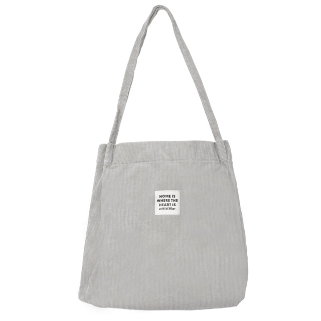 Reusable Canvas Shoulder Tote Bag