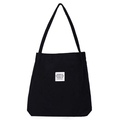 Reusable Canvas Shoulder Tote Bag