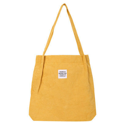 Reusable Canvas Shoulder Tote Bag