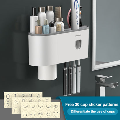 Bathroom Magnetic Adsorption Inverted Toothbrush Holder