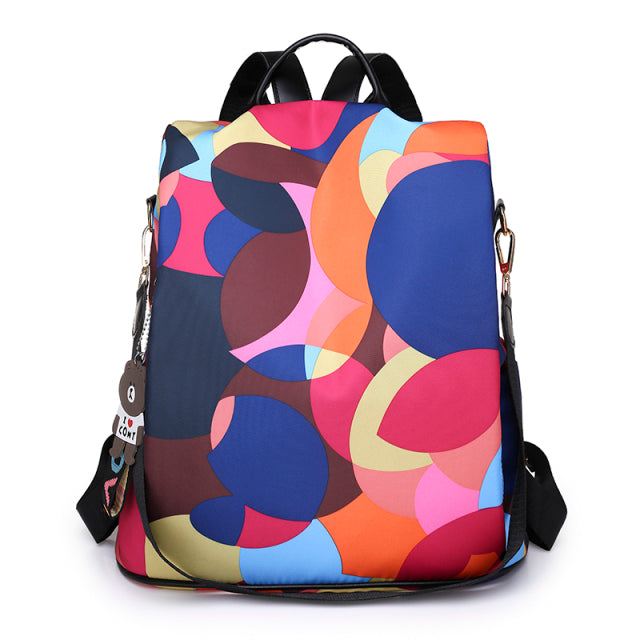 Oxford Women Backpack Fashion Anti-theft