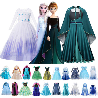 Anna Elsa Princess Dress