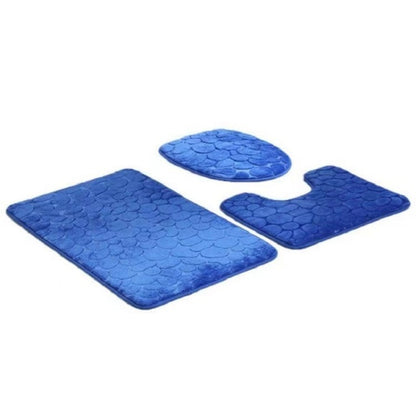 Home Bathroom Bath Mat Set Toilet Soft