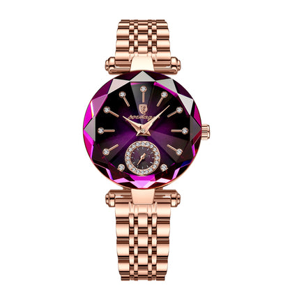 Jewelry Design Rose Gold Steel watch