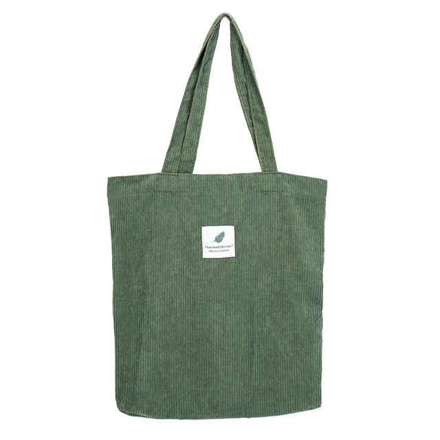 Reusable Canvas Shoulder Tote Bag